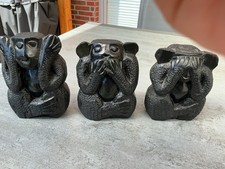 Figuren dreierset ebenholz - figuren, dreierset,