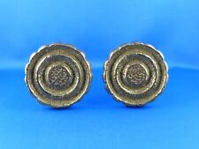 2 x Vintage Raffrosette / Gardinenhalter / Messing