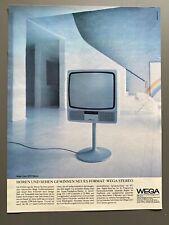 Wega Color 3072 Stereo Fernseher TV Original 1981 Vintage Advert Werbung Reklame