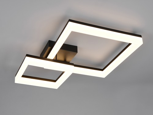 Große led deckenlampe schwarz - led,