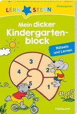 LERNSTERN. Mein dicker Kindergartenblock / 96 Seiten Rätselspaß / Suchbilder, Au