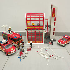 Playmobil Feuerwehr - Feuerwehrstation, Feuerwehrautos Konvolut