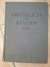 Ortsbuch von Bayern Jahr 1932