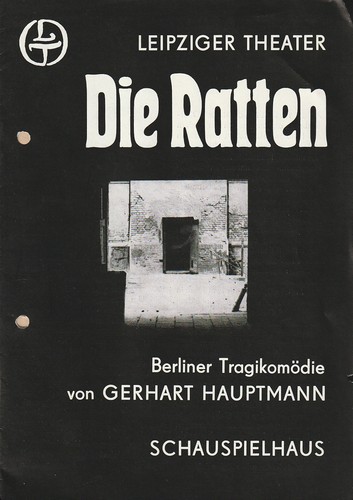 Programmheft gerhart hauptmann - gerhart,