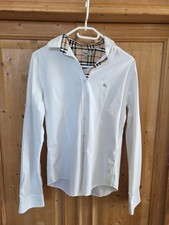 Weisse  Burberry Bluse in der