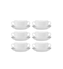 Seltmann Weiden MERAN 6 x Suppentasse mit Untertasse Mainau Gastro Suppenterrine