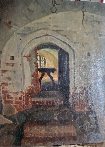 Altes öl gemälde interieur - altes,