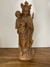 Madonna Heilige Maria Skulptur, Handgeschnitzt Statue, Heiligenfigur  Ca.43cm
