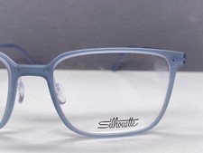 Silhouette Brille Herren Blau grau titan Eckig Silber groß SPX 2915 NP:399€