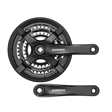 Shimano Kurbelgarnitur TY501 Kurbelsatz 6/7/8-fach 48/38/28T Vierkant 170mm