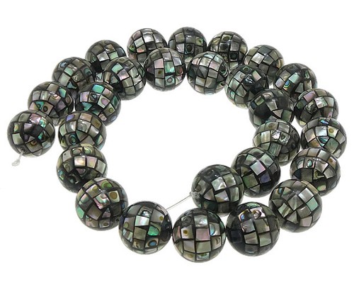 Abalone mosaik perlen mm - abalone, 14