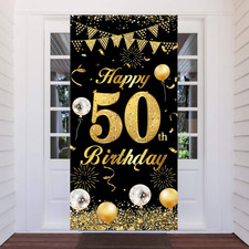 Geburtstag banner schwarz - 50.geburtstag,