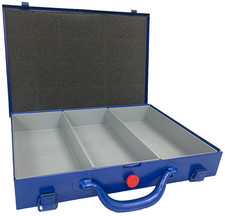 Metall Sortimentskoffer Sortimentskasten 330x220x50mm mit 3 Fächer BLACKFRIDAY