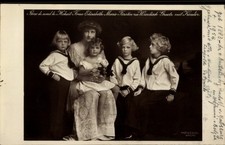 Ak Familienbild mit Elisabeth