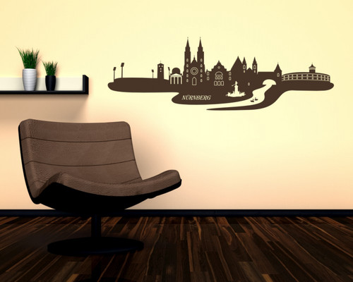 Nürnberg wandtattoo skyline - ,