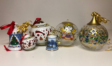 Rosenthal Porzellan und Glas Jahreskugeln Sammlung Christbaumschmuck