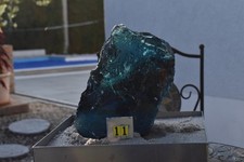 Gartendekoration Glasbrocken