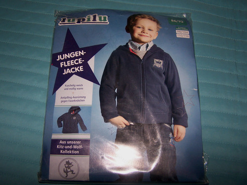 Jungen fleecejacke blau - fleecejacke,