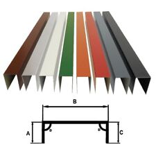 2m Aluminium U-Profil U Winkel Abdeckprofil Blech Leiste BEIDSEITIG FARBIG