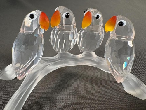 Swarovski crystal feathered - crystal,
