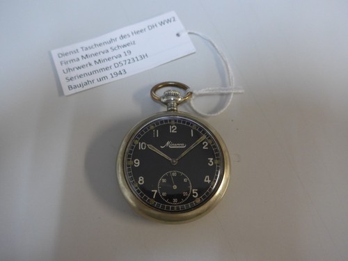 Minerva taschenuhr dienstuhr - minerva,