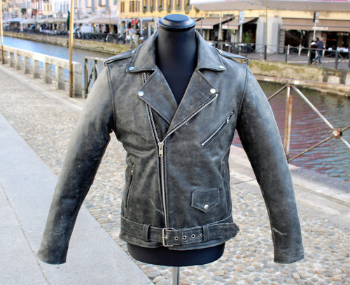 Nagel lederjacke dunkelgrau - nagel,