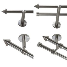 Gardinenstange Edelstahl look