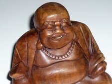 Holzfigur "Buddha"! Handarbeit