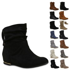 Damen Schlupfstiefel Nieten