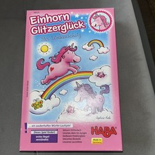 HABA 300123 Einhorn Glitzerglück Der Wolkenschatz Würfelspiel Kinderspiel