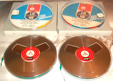 BASF 2-fach Set- HiFi Tonbänder 15cm - DP26/540m incl. 2x BASF Archivboxen 1974