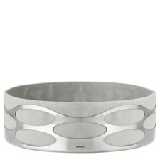 STELTON EMBRACE BROTSCHALE, Edelstahl, Baumwolle, Farbe chalk sofort, NEU, OVP