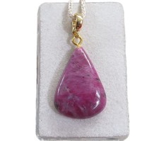 Natur Rubin Cabochon Anhänger