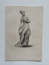 Antike Gravur weiblicher Akt