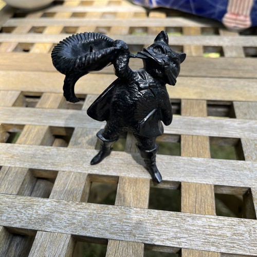 Iron cat candlestick - cat,