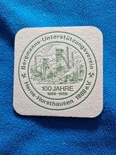 Bierdeckel 1988 - Herne - Horsthausen - Bergmanns Verein - Fiege Bochum