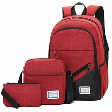 Neu 3er Set Kinder Mädchen Schulrucksack Schulranzen Schultasche Schule Rucksack