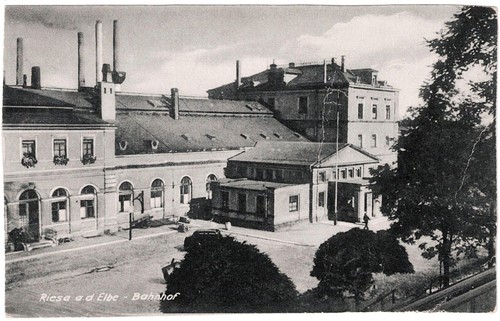 Alte riesa bahnhof ungel - alte, ungel.