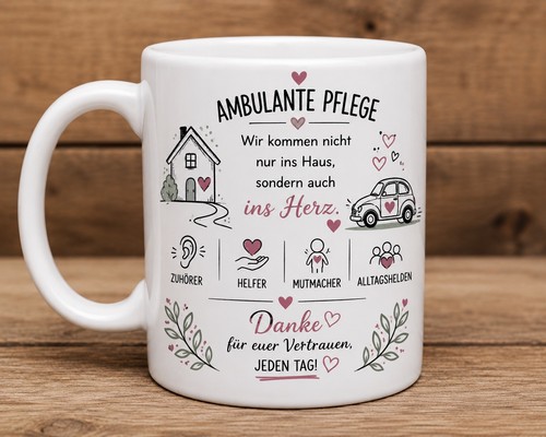 Tasse für pflegeberufe - tasse,