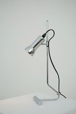 60er 70er Chrom Tischlampe Lampe Schreibtischlampe Desk Lamp 60s 70s Bauhaus
