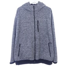 BMS Jacke Softshell Strick Shell Knit Melange Herren Grau Gr. XXL