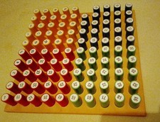 Hunderterbrett Holz Steckspiel bunt Mathematik Montessori Hundertertafel Rechnen