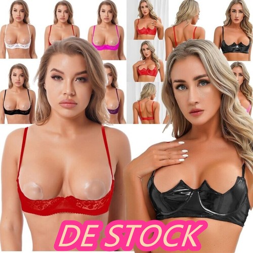 Sexy damen lackleder bh - sexy,