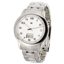 Elegante MARQUIS Herren Funkuhr (Junghans-Uhrwerk) Edelstahl Armbanduhr 964.6145