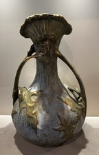 Jugendstil Distel Vase Amphora , Turn Teplitz, Wien Austria Mod.Nr.3852