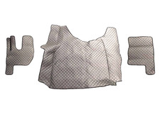 Graue Eco-Leder Fu?matten