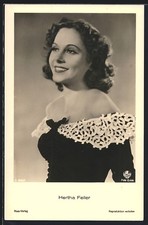 Schauspielerin Hertha Feiler, Seitenprofil, Ansichtskarte 