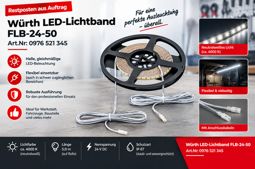 Würth led lichtband flb 50 - würth, flb-24-50