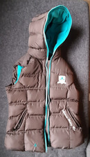 Steeds Reitweste Weste Gr L braun/türkis