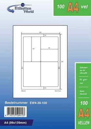 Universaletiketten 99x139mm